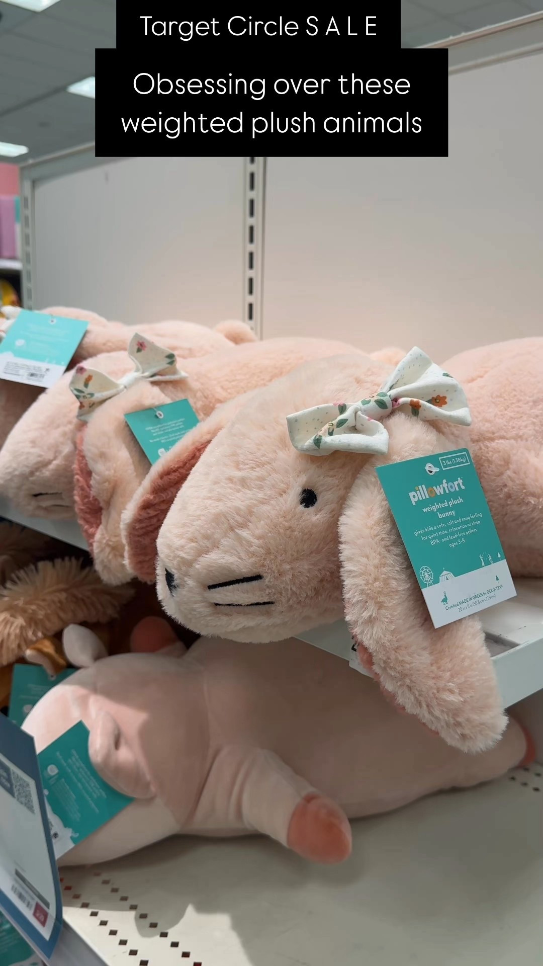 I bought the bunny, chick, and rooster for Easter!  All great Easter basket fillers, love that they are weighted too for that weighted blanket calming effect.   They have matching hooded plush blankets too.

Kids pillows | bunny | Easter basket fillers | stuffed animals | target circle sale | stuffed animals



#LTKKids #LTKSaleAlert #LTKWatchNow