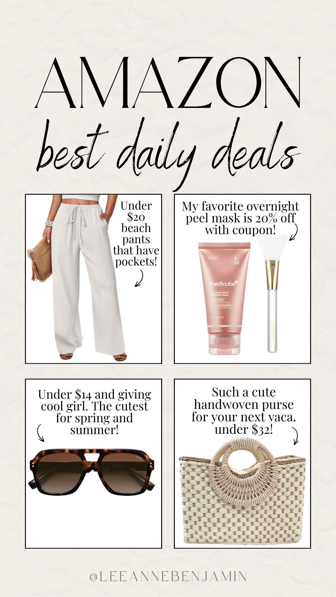 Top 4 daily deals on Amazon today! 

 #LTKootd #LTKSaleAlert #LTKTravel