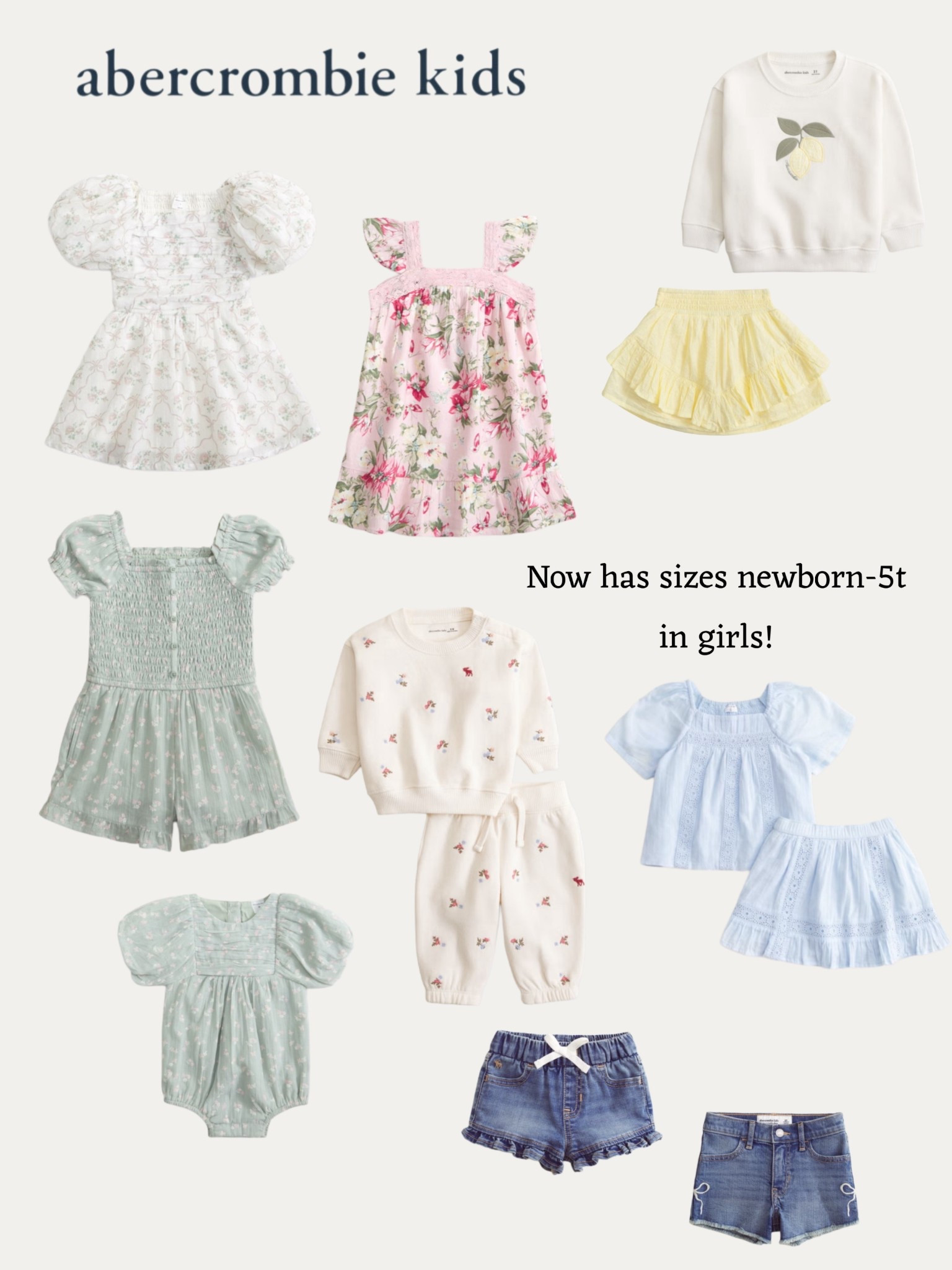 Abercrombie kids now has baby girl and toddler clothes! Sizes newborn through 5t!

#LTKBaby #LTKKids #LTKmomlife