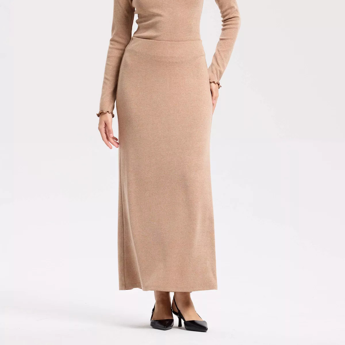 Women's Super-High Rise Rib-Knit Maxi Skirt - A New Day™ | Target