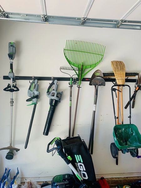 These storage tracks are perfect for keeping all the tools & things in our garage organized! 

#LTKfamily #LTKhome #LTKFind