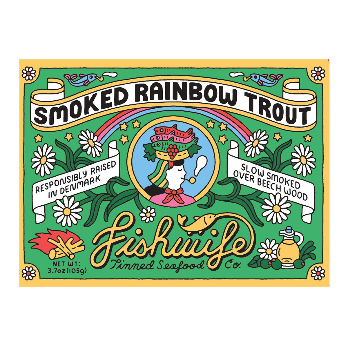 Fishwife Hardwood Smoked Rainbow Trout in Olive Oil by World Market | World Market