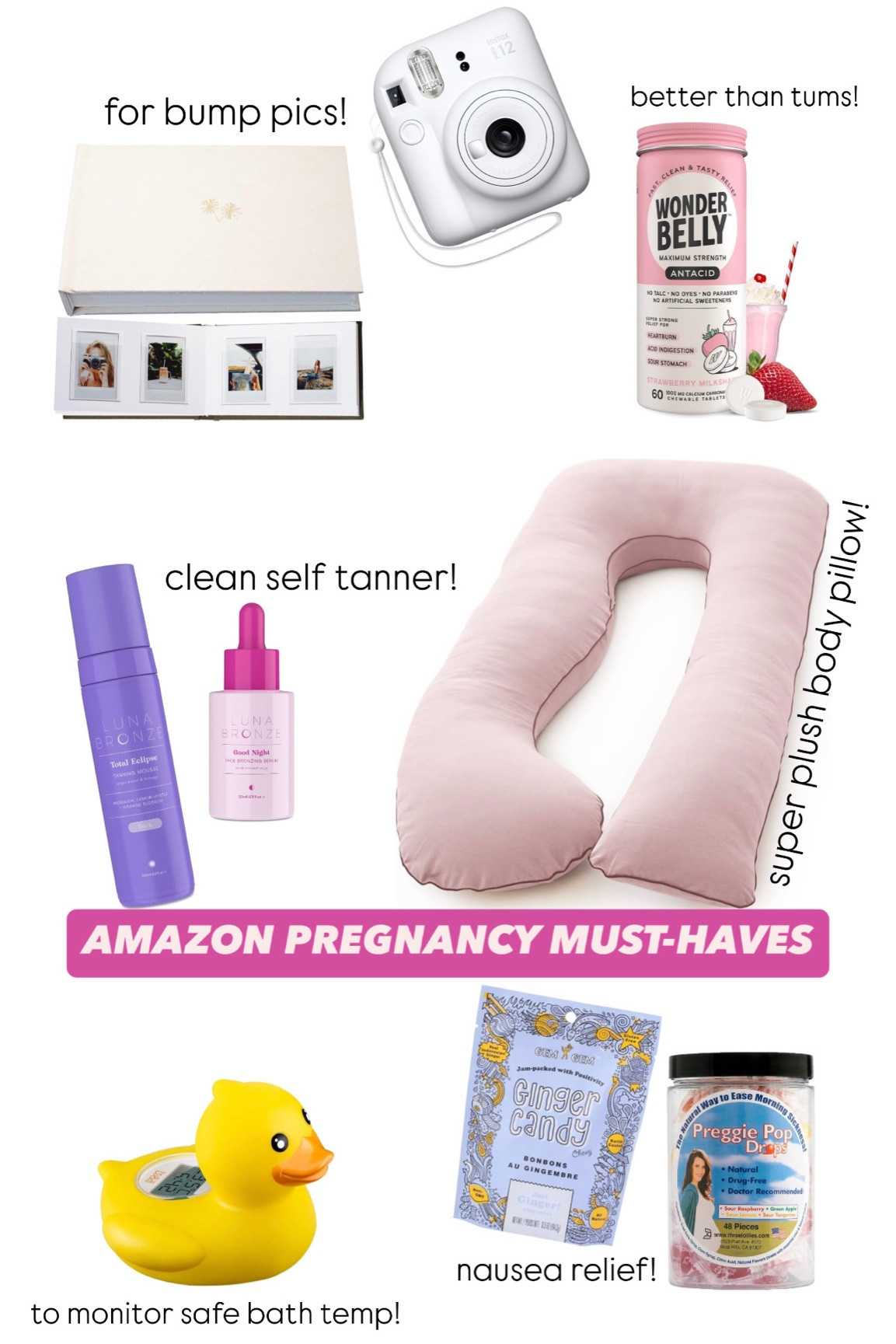 Amazon pregnancy must haves! Everything I ordered in the first trimester. 

Pregnant | mom to be | bump pics | baby | body pillow | nausea relief | clean self tan | face tanner | indigestion relief | 

#LTKFamily #LTKBump #LTKBaby