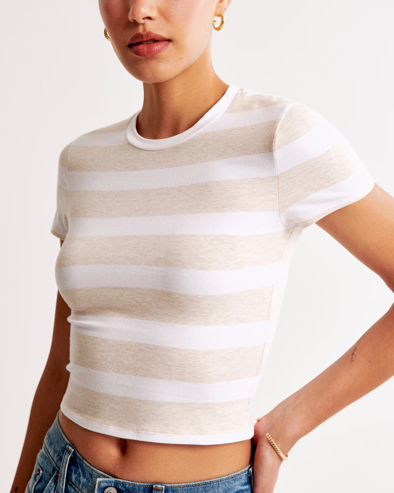 Women's Essential Baby Tee | Women's New Arrivals | Abercrombie.com | Abercrombie & Fitch (US)