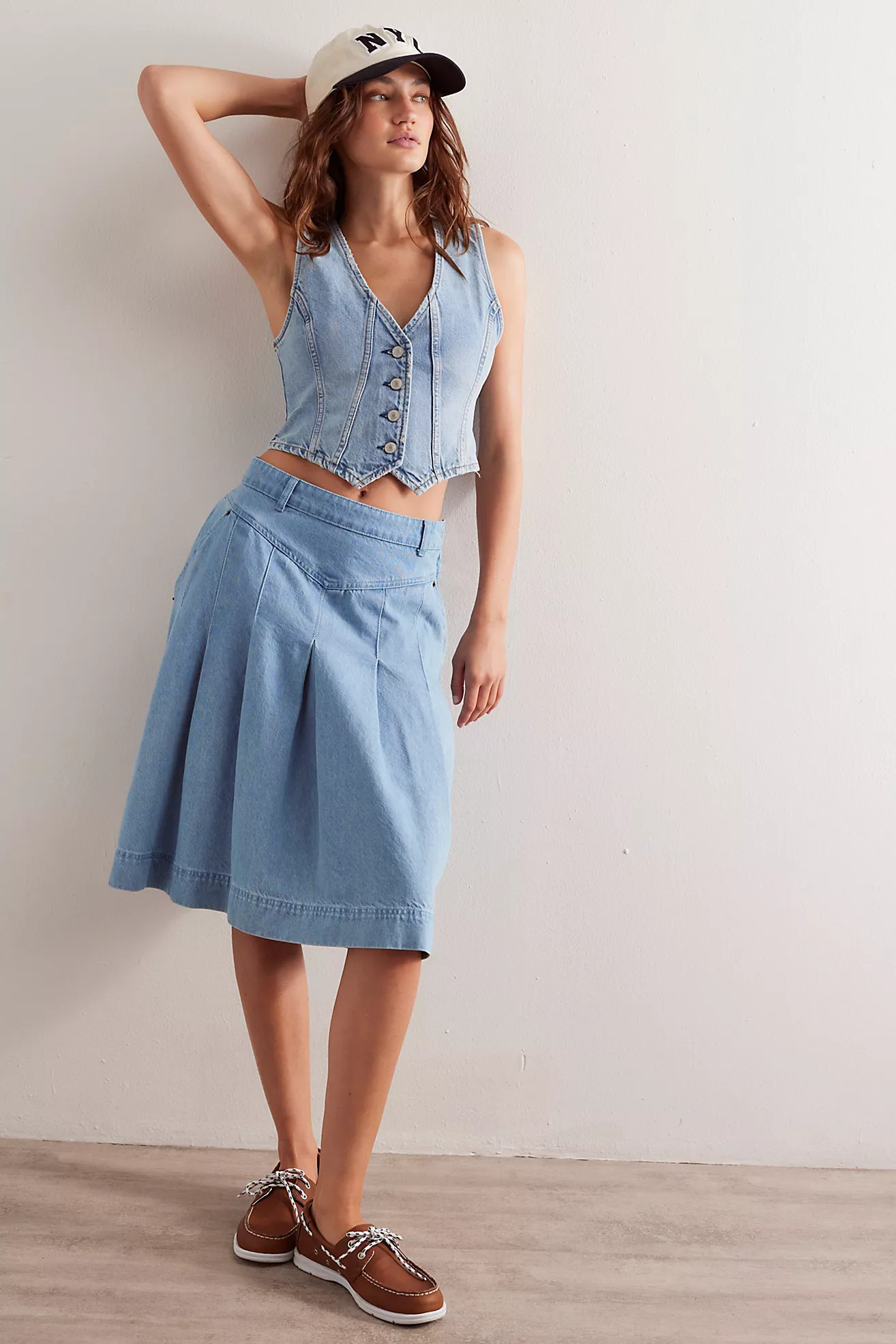 We The Free Tate Denim Vest | Free People (Global - UK&FR Excluded)