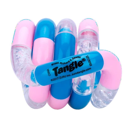 Classic ZURU Tangle - Pink, Blue, Clear Fidget Toy | Walmart (US)