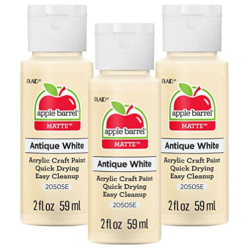 Apple Barrel Acrylic Paint, Antique White (Pack of 3) 2 oz, 20505EA | Amazon (US)