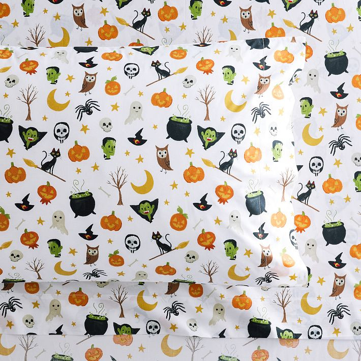 Trick-or-Treat Glow-in-the-Dark Sheet Set | Pottery Barn Teen