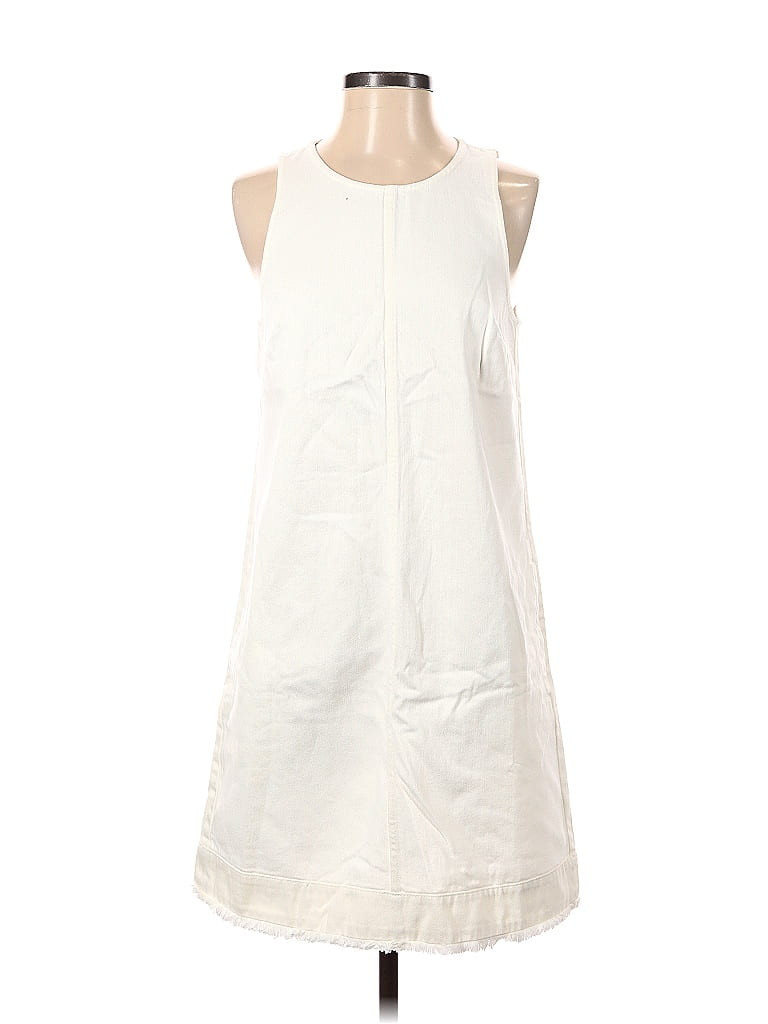 J. Crew Casual Dress - A-Line: White Dresses - New - Size 4 | ThredUp