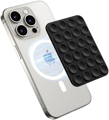 GONEZ Magnetic Suction Cup Phone Mount for MagSafe Case, Removable Silicone Sticky Grip for iPhon... | Amazon (US)