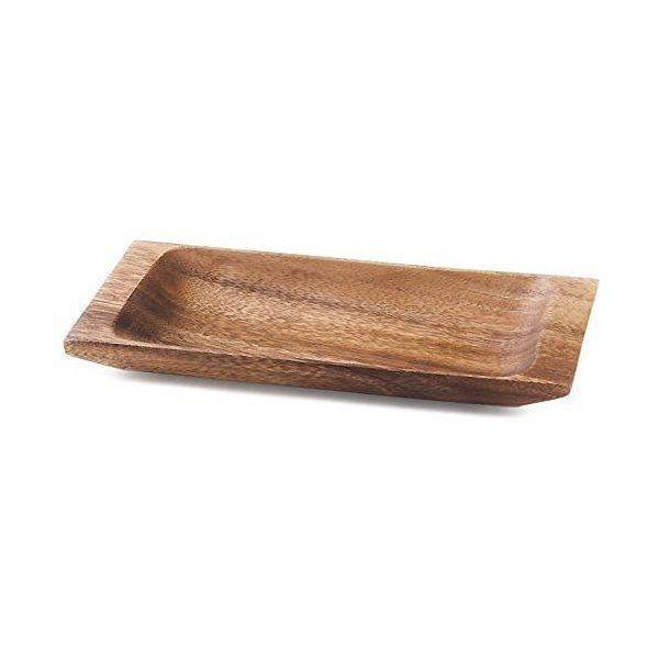 Acacia Wood Serving Tray Appetizer for one person 1" x 4" x 9" | Walmart (US)