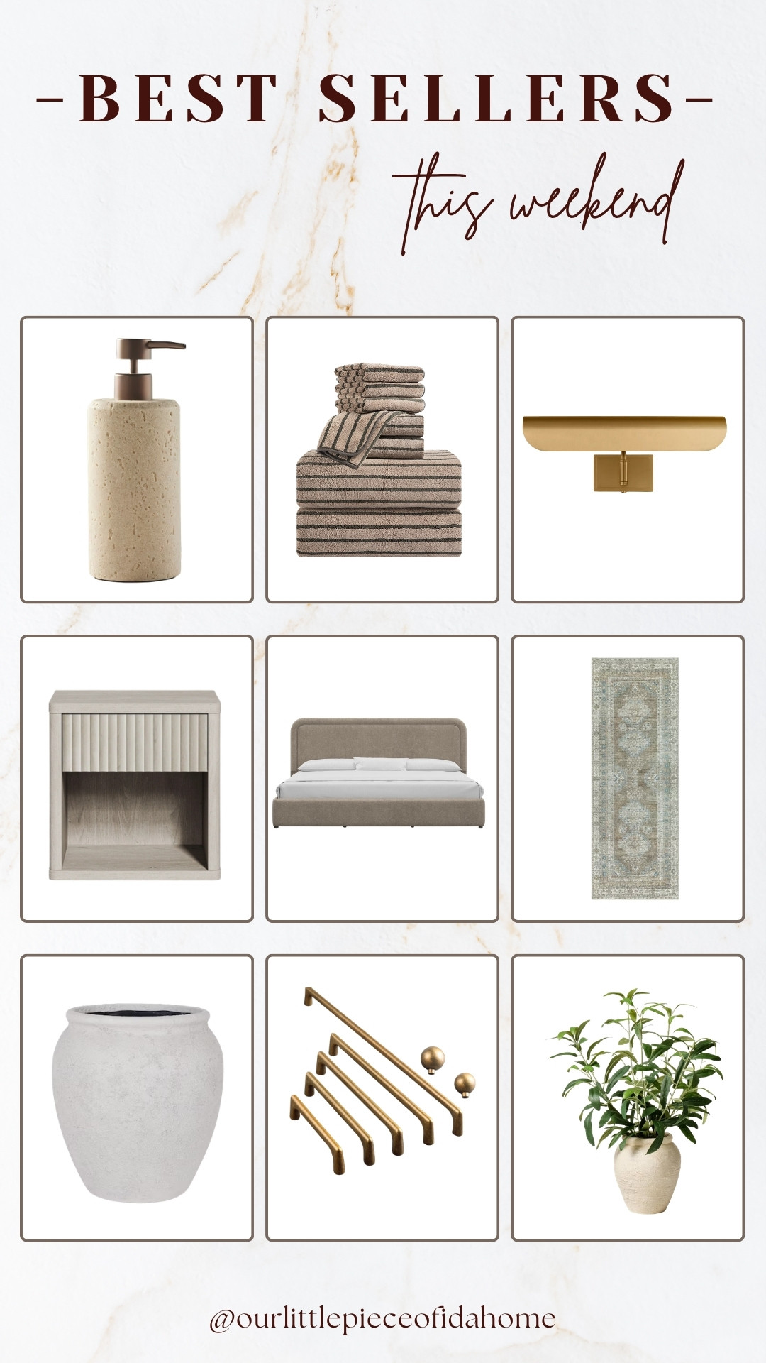 I’m sharing the best sellers from this weekend, and it’s easy to see why these pieces are getting so much attention.

From timeless bedroom furniture and designer-inspired hardware to layered decor, lighting, and greenery, these are the items that help a home feel warm, elevated, and collected.

If you’re refreshing a space, these are the most-loved home finds everyone has been shopping lately.
 

 #LTKU #LTKHome #LTKSaleAlert