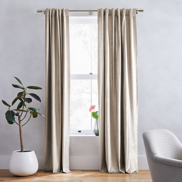 Luster Velvet Curtain | West Elm (US)