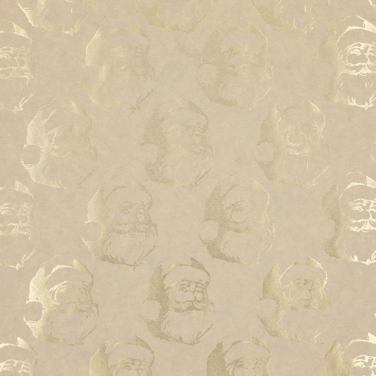 Brown Kraft Peace on Earth and Santa Christmas Wrapping Paper, 50 sq ft, 2 Rolls, by Holiday Time | Walmart (US)