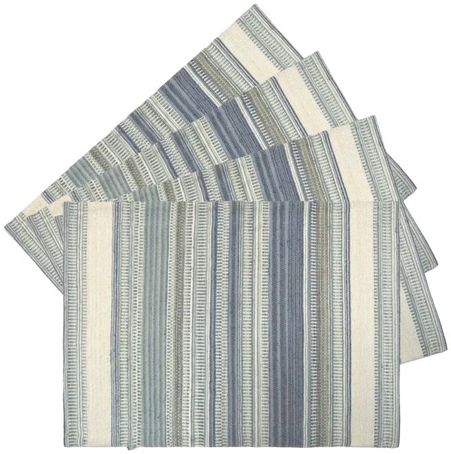 Food Network™ Cool Colors Woven Stripe Placemat 4-pk. | Kohl's
