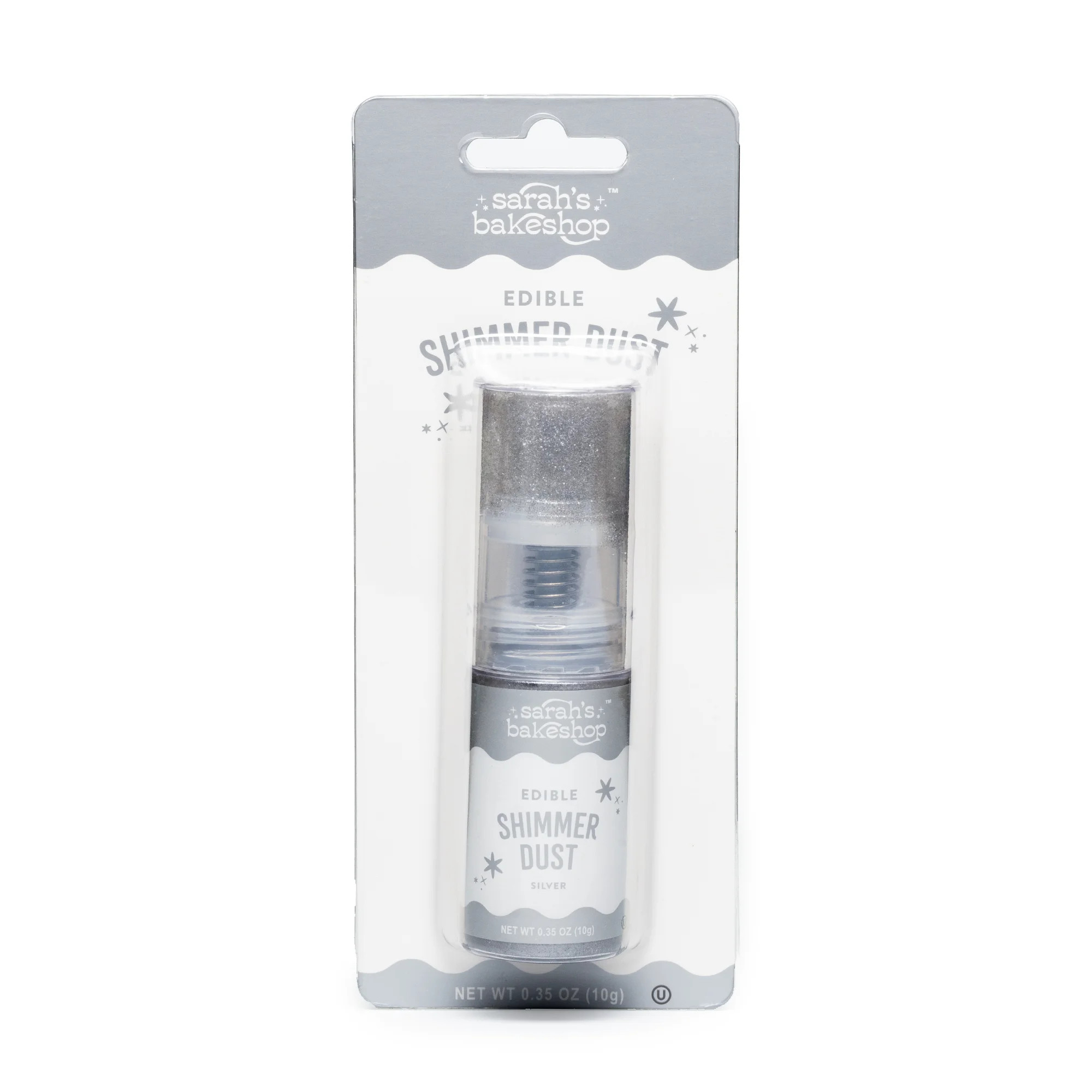Sarah's Bakeshop Edible Shimmer Dust Pump Silver 0.35oz | Walmart (US)