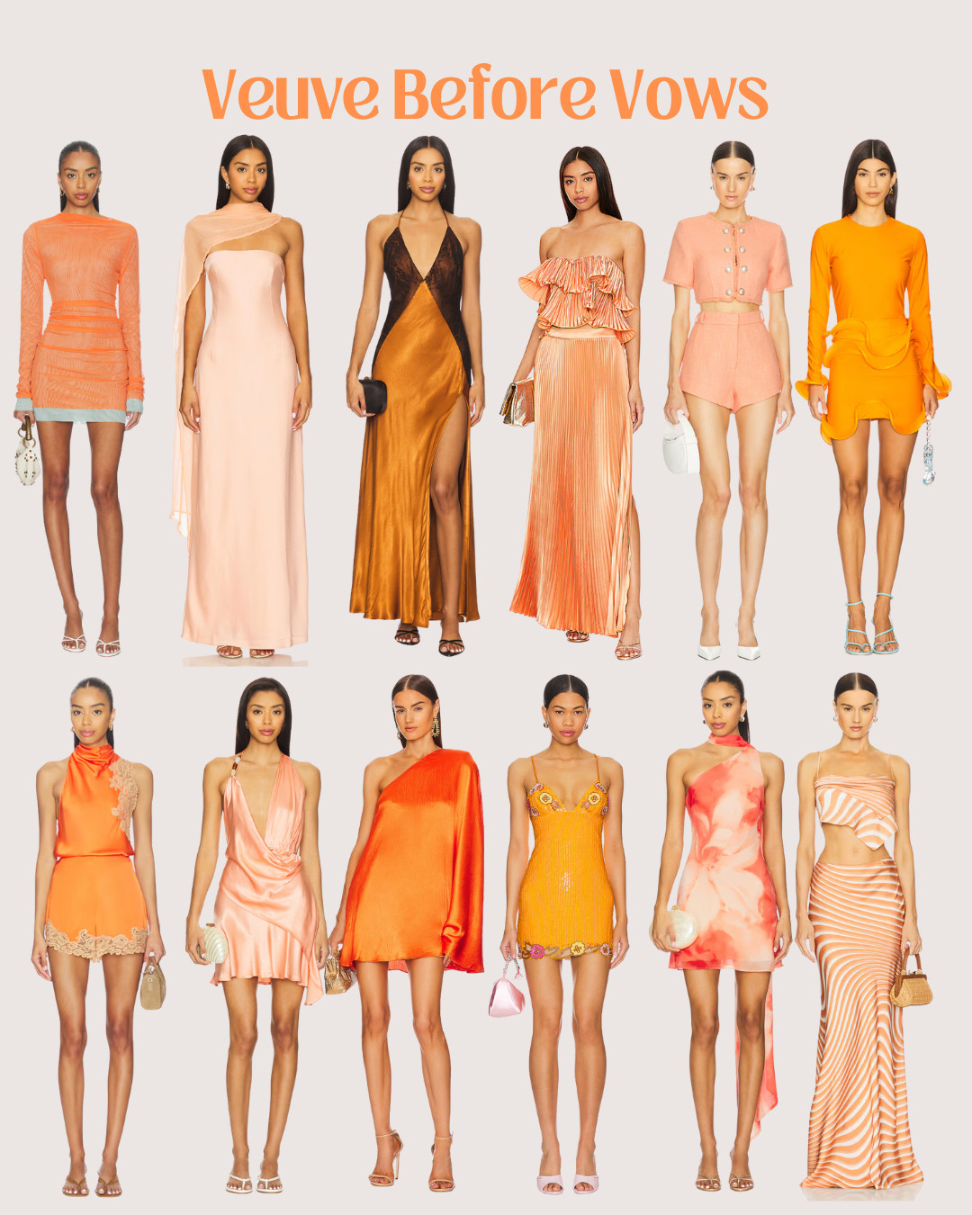 Pop the bubbly, she’s getting a hubby! 🥂✨
If your bride’s vibe is champagne chic with a hint of sparkle, this Veuve Before Vows outfit edit is for you. Think orange, gold, sequins, and statement dresses worthy of one last toast. 🍾 Perfect for the glam bride crew who came to slay, not play.

#VeuveBeforeVows #BacheloretteOutfits #LTKBride #BachPartyLooks  

 #LTKcanada #LTKwedding #LTKpartywear