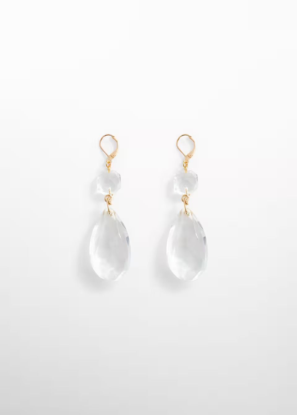 Faceted crystal earring -  Women | Mango USA | MANGO (US)