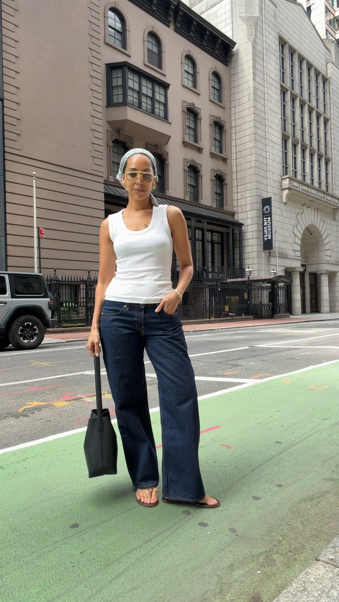 the power of jeans and a tank / wearing size 29 in the jeans (usually a 27)