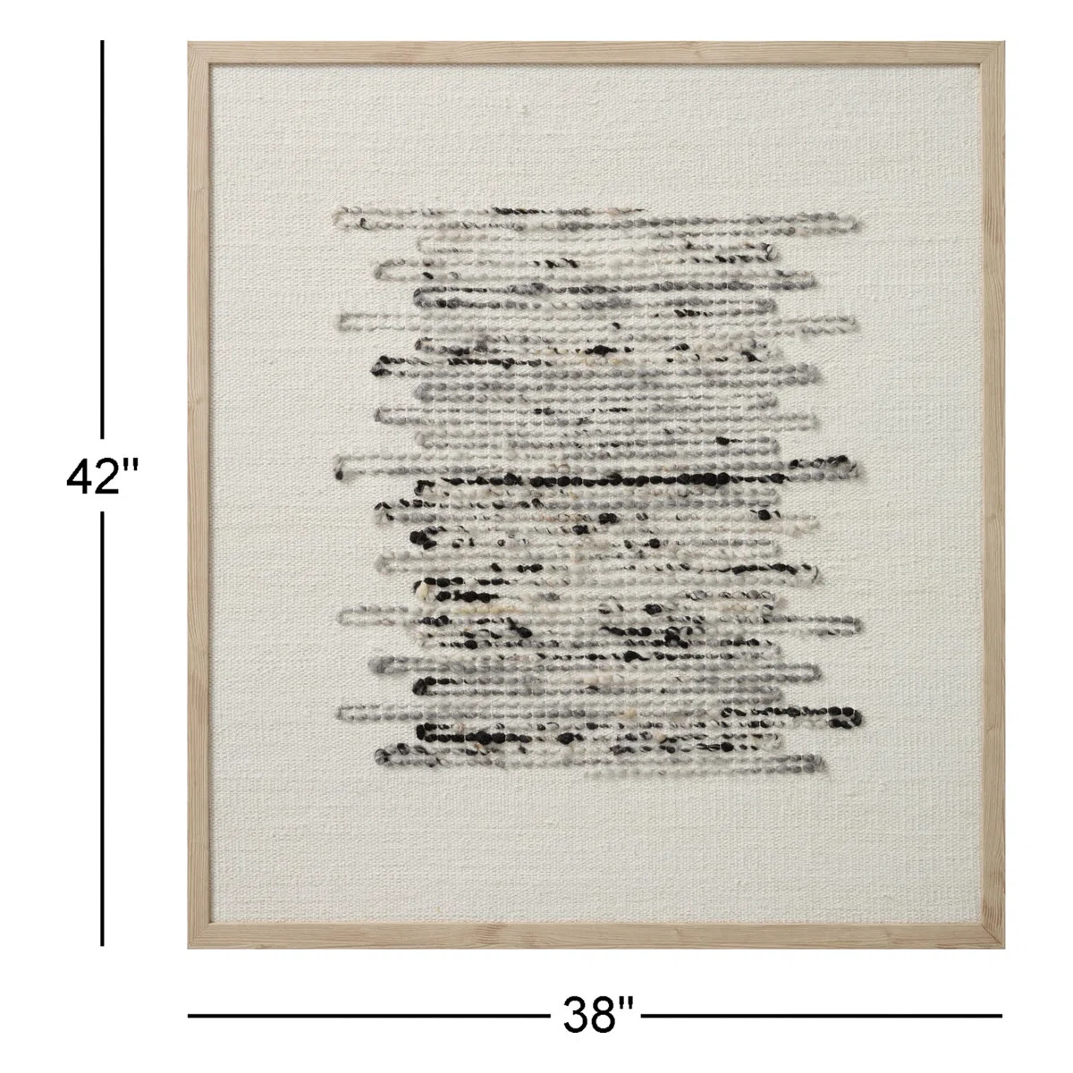 Amber Lewis x Loloi Sutter Silver / Ivory 3'-2" x 3'-6" Wall Art | Wayfair North America