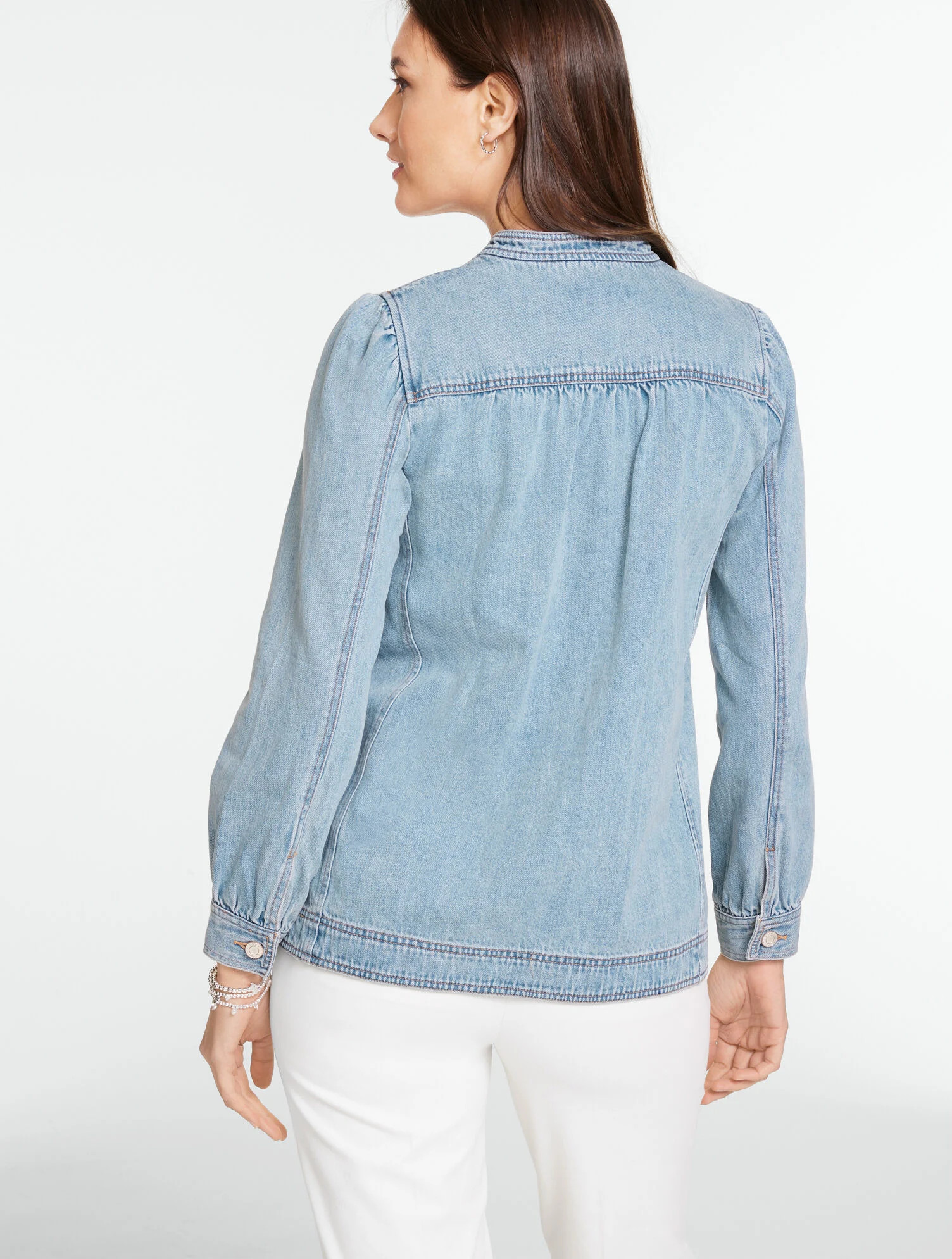 Luxe Cotton Denim Jacket | Talbots