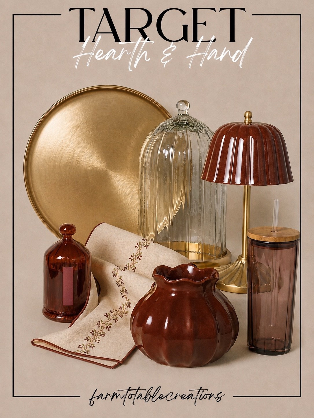Coming Soon!! Target Hearth & Hand Finds That Make Fall Feel Effortlessly Cozy 🍂✨

If you’re loving warm amber glass, rich wood tones, and timeless brass accents, Hearth & Hand at Target has so many beautiful pieces this season. These elevated finds add cozy warmth to your kitchen, dining room, or living space and transition beautifully from late summer into fall.

Follow @farmtotablecreations on Instagram for more cozy home finds and trending decor.#TargetHome #HearthAndHand #TargetFinds #FallDecor #CozyHome #NeutralDecor #AmberGlass #HomeStyling #KitchenDecor #DiningDecor #HomeInspiration #SeasonalDecor #TimelessStyle #FallHome

#LTKHome #LTKHome