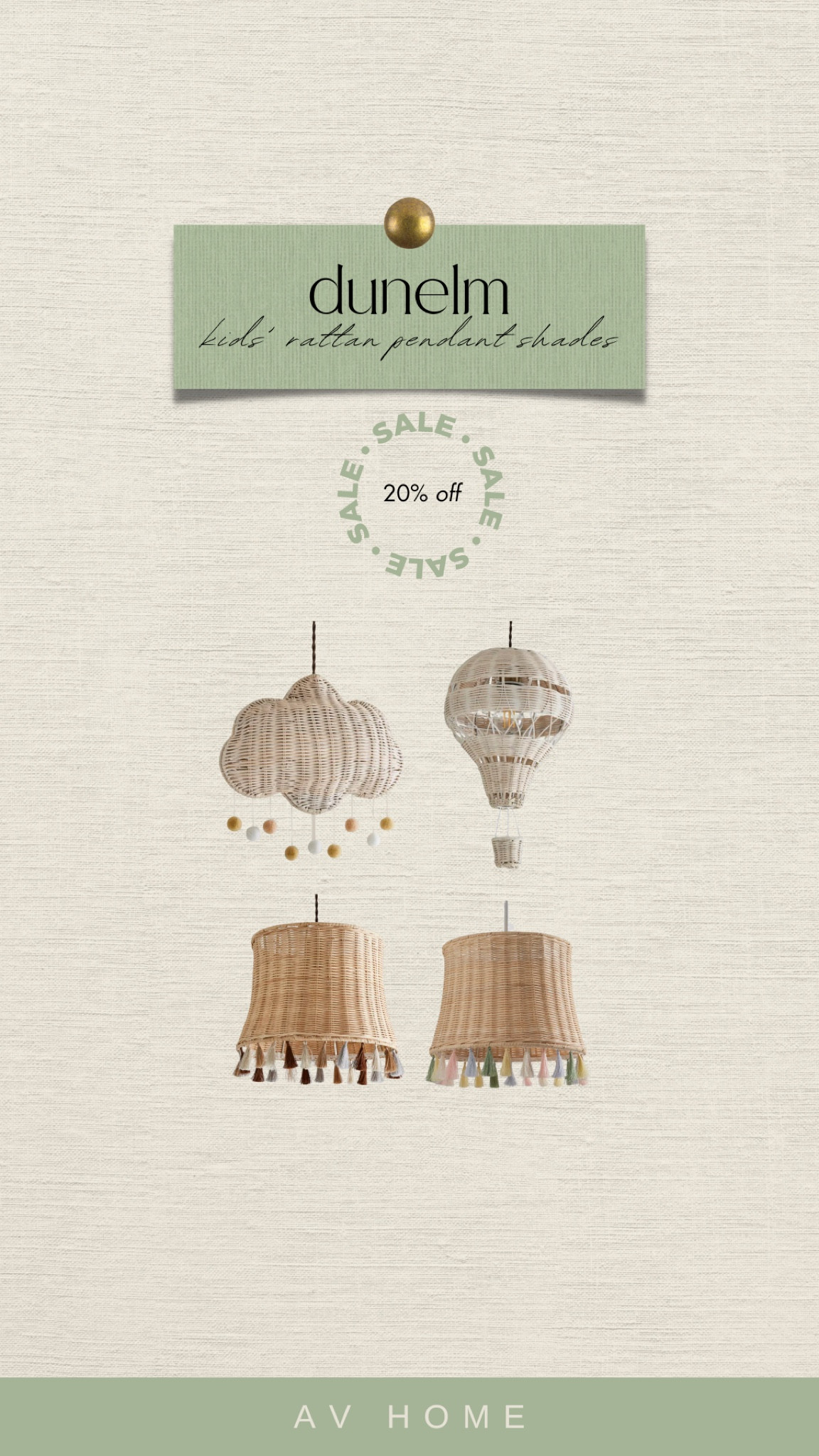 Adorable rattan pendant shades, perfect for kids’ rooms! 20% off 

#LTKsale #LTKhome #LTKeurope