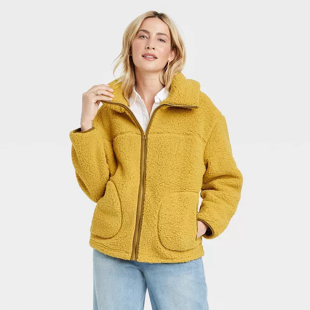 Women's Hooded Sherpa Anorak Jacket - Universal Thread™ | Target