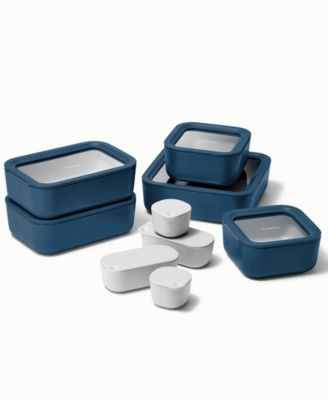17 Piece Glass Food Storage Set | Macy's