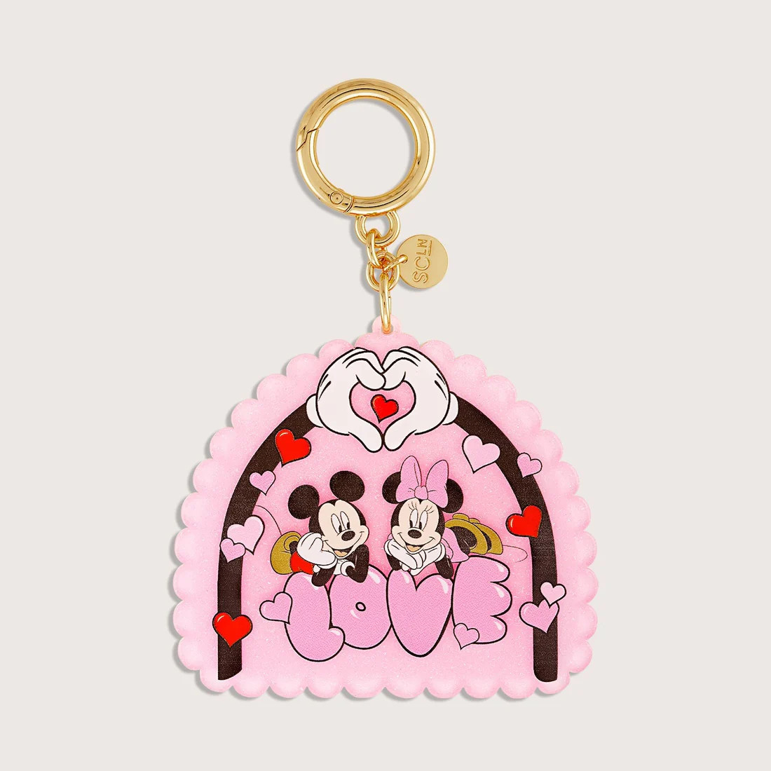 Disney Mickey & Minnie Collection Scalloped Love Bag Charm | Stoney Clover Lane | Stoney Clover Lane