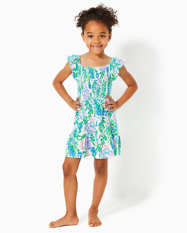Girls Mini Jilly Cotton Dress | Lilly Pulitzer