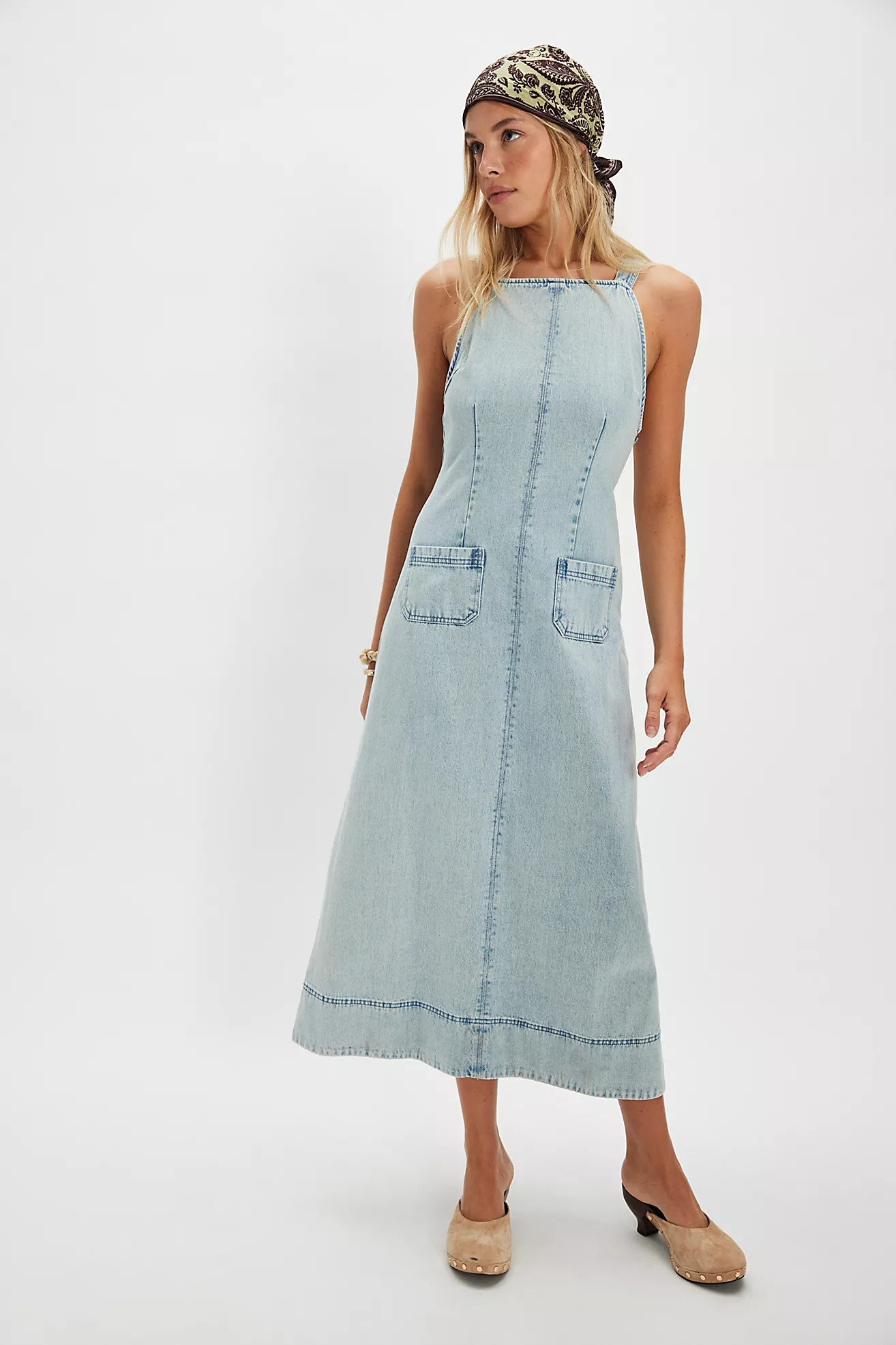 Dex Denim Midi Dress | Free People (Global - UK&FR Excluded)