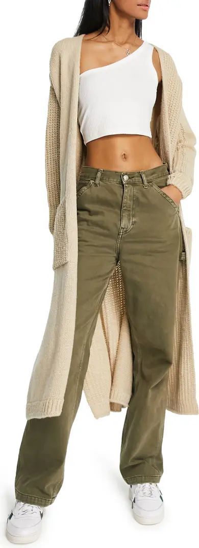 Mixed Stitch Longline Cardigan | Nordstrom