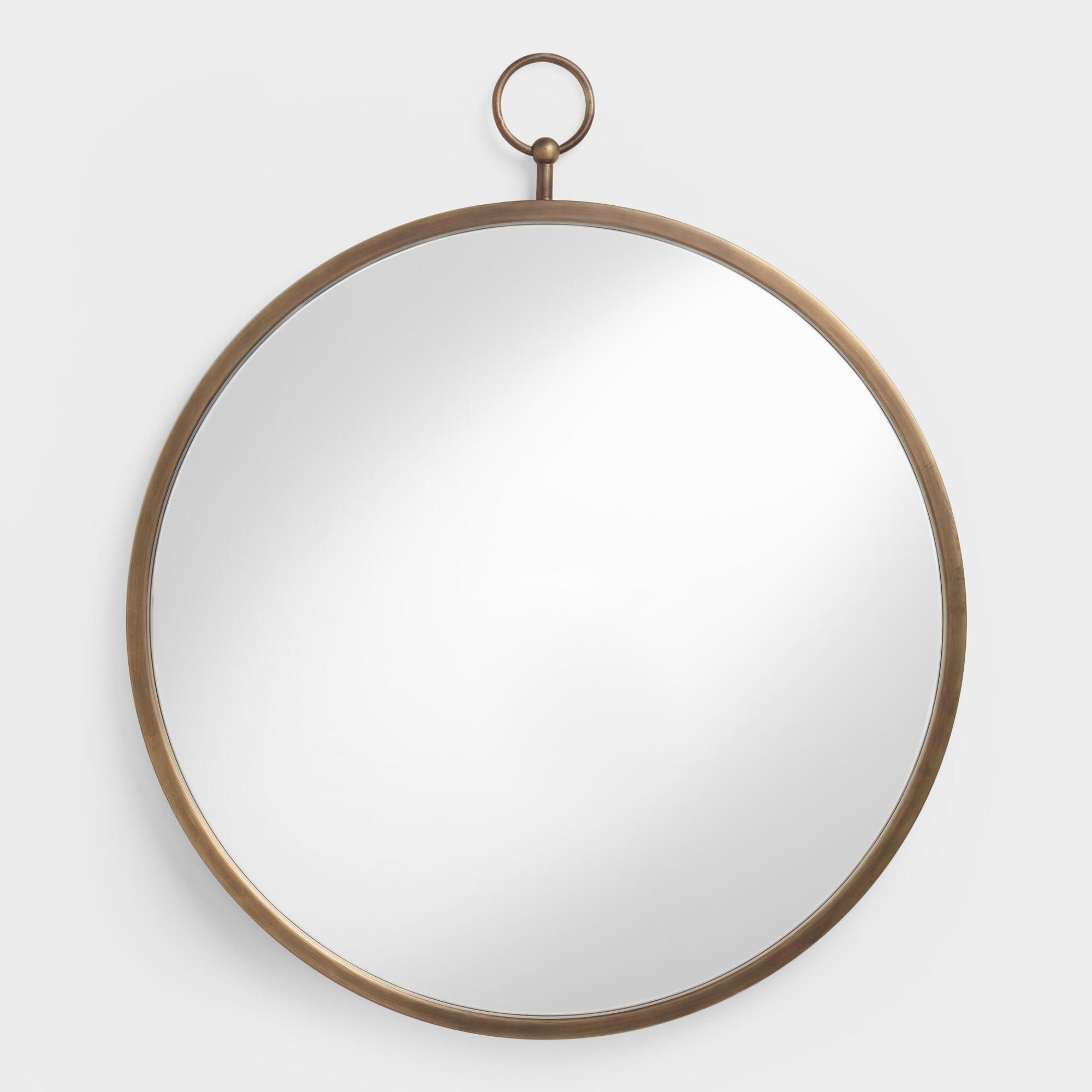 Brass Metal Loop Mirror | World Market