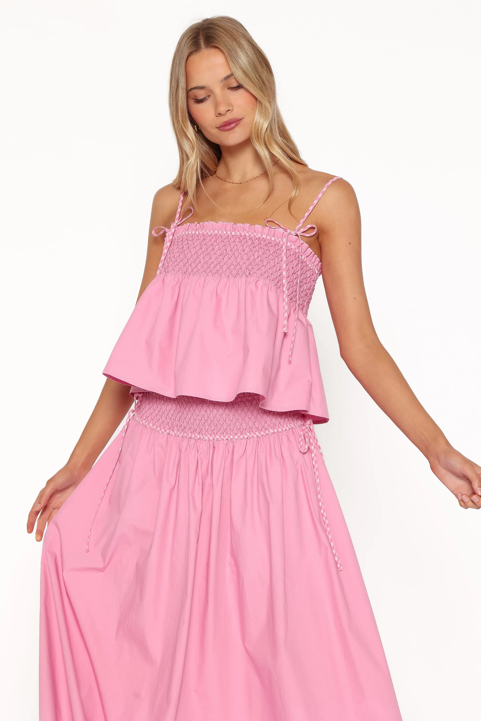Mireille Baby Doll Top - Pink | Petal & Pup (US)