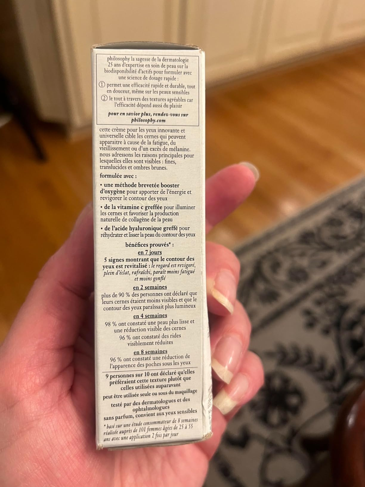 philosophy dose of wisdom dark circle eye cream - with hyaluronic acid, vitamin C & caffeine - br... | Amazon (US)