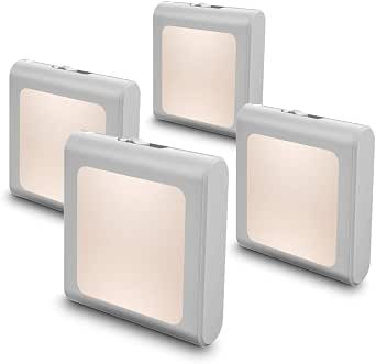 MAZ-TEK Plug in Dimmable Led Night Light with Auto Dusk to Dawn Sensor, Soft Warm White Nightligh... | Amazon (US)