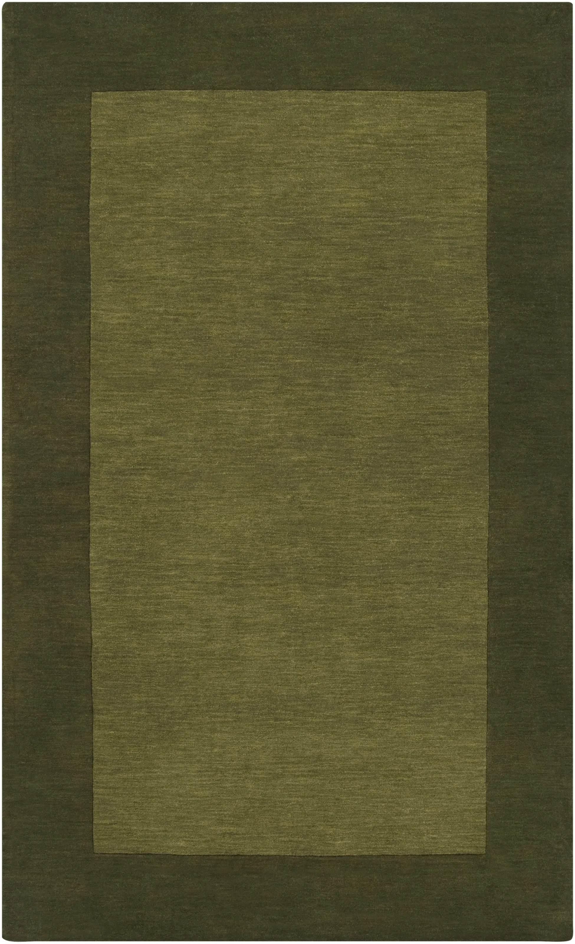 Dolma Handmade Hand Loomed Wool Dark and Hunter Green Rug | AllModern