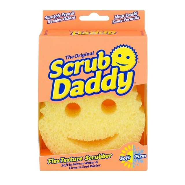 Scrub Daddy Scratch-Free Dish Sponge,  Yellow, 1 Count | Walmart (US)