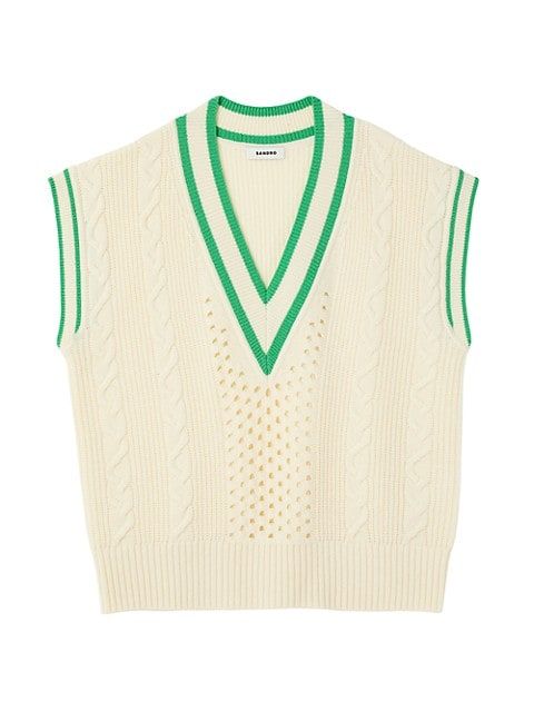 Valerian Cabled Sweater Vest | Saks Fifth Avenue