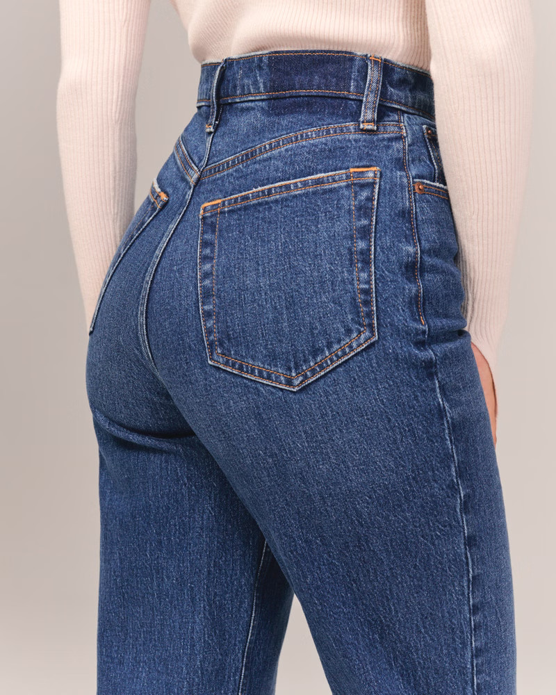Women's Curve Love Ultra High Rise 90s Straight Jean | Women's | Abercrombie.com | Abercrombie & Fitch (US)