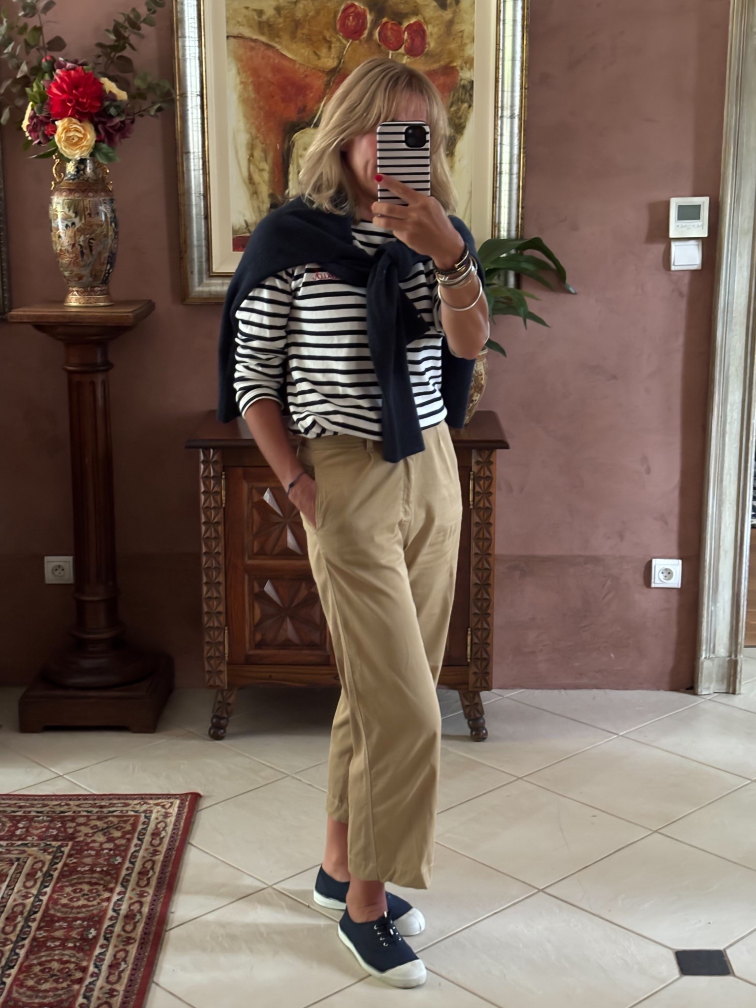 Everyday staples
.
#classics #mymidlifefashion #stripes #outditideas #whattowesr 

#LTKautumn #LTKover50style #LTKeurope