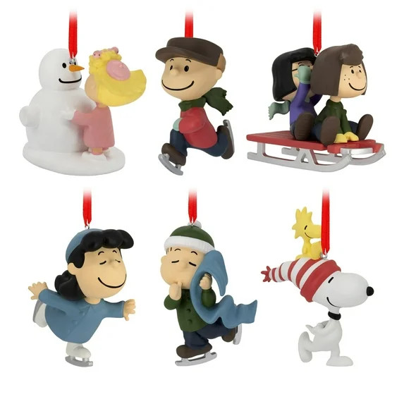 Hallmark The Peanuts Gang Christmas Ornaments, Set of 6 | Walmart (US)