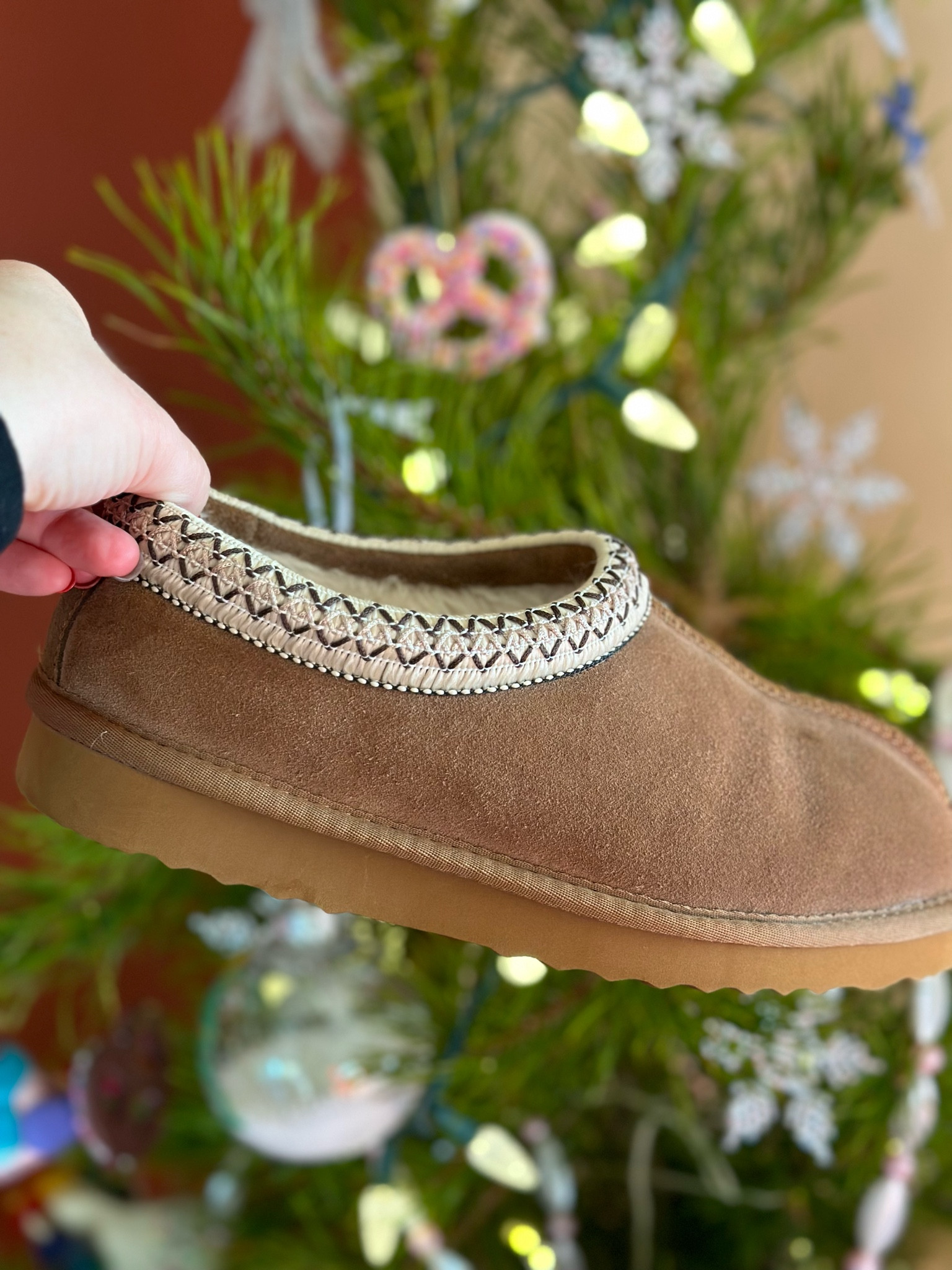 Australian Shearling Clog Slippers in pecan. I’m normally a 7/7.5 and I ordered an 8. 

#LTKfindsunder50 #LTKSeasonal #LTKHoliday
