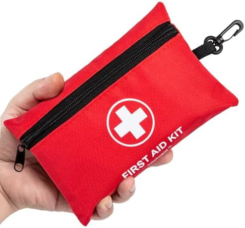 Mini First Aid Kit - 140 Piece Small First Aid Medical Kit for Car, Home, Office, Travel, Camping... | Amazon (US)