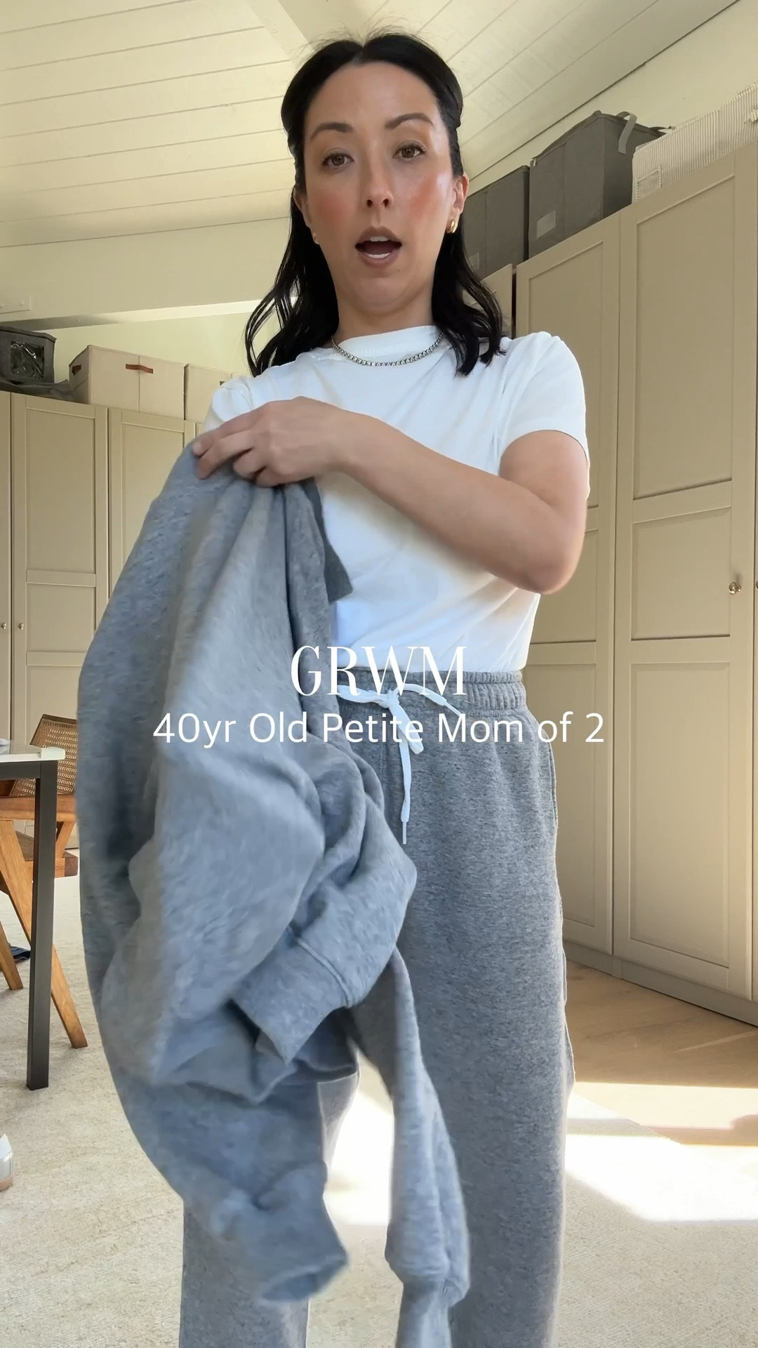 40yr old petite mom of 2 daily outfit: weekend look in a matching set. 

Everlane tee medium
Polo fleece small - linked the crewneck
Polo sweatpants ankle small
Adidas Samba 5.5 women’s
Dorsey James necklace 15 
Quince earrings 
Varley tote
Polo Ralph Lauren hat
Celine sunglasses 

#LTKmomlife #LTKPetite #LTKgrwm