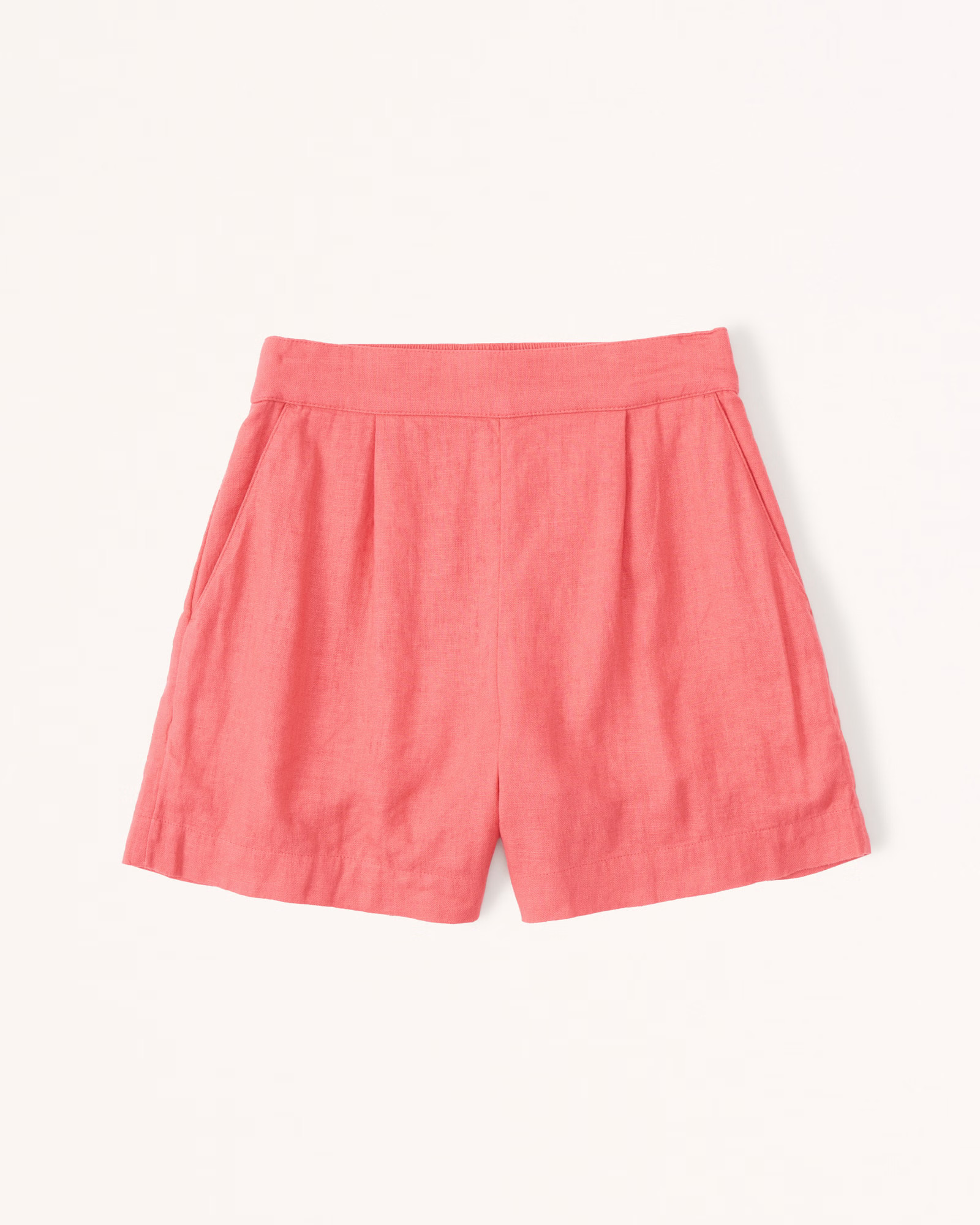 Women's Linen-Blend Pull-On Shorts | Women's | Abercrombie.com | Abercrombie & Fitch (US)