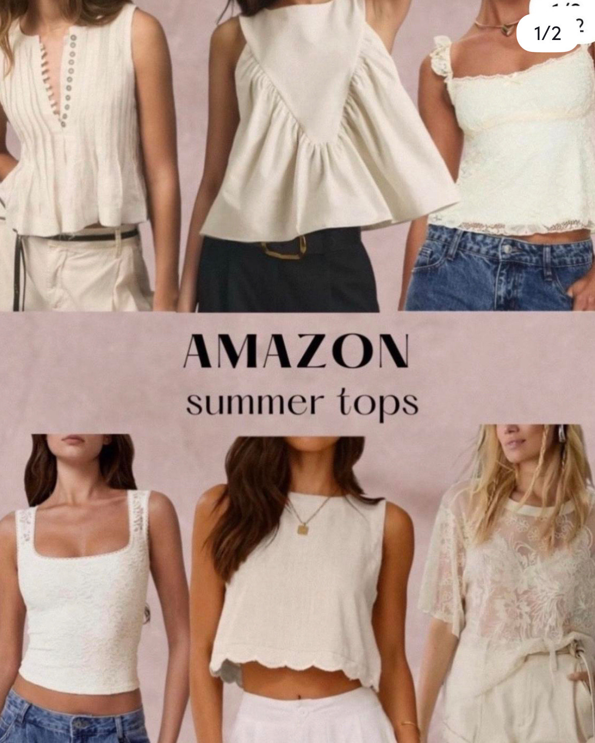Neutral summer tops #summertop #summertops