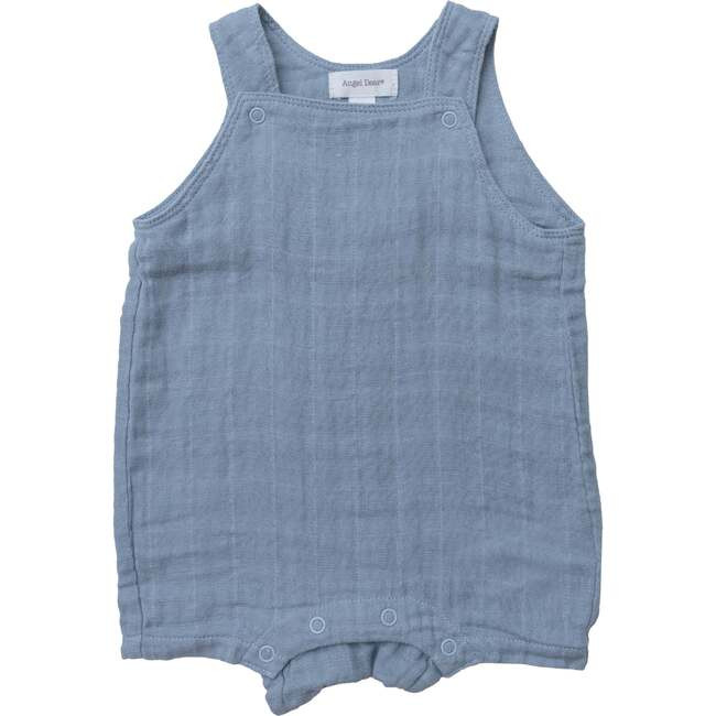 Solid Muslin Overall Shortie Ocean | Maisonette