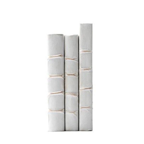 White Parchment Decorative Books | Caitlin Wilson Design